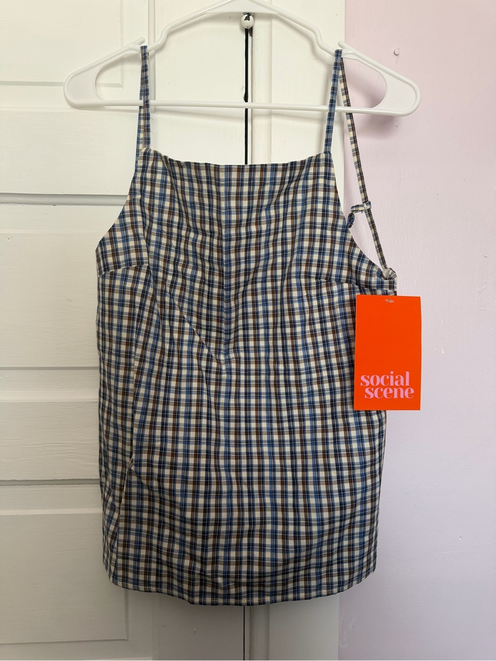 Social Scene Open Back Blouse
